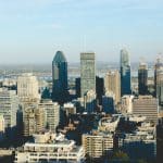 Montreal city skyline