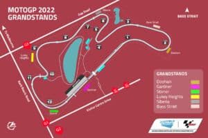 Australian MotoGP 2022 Grandstand Map
