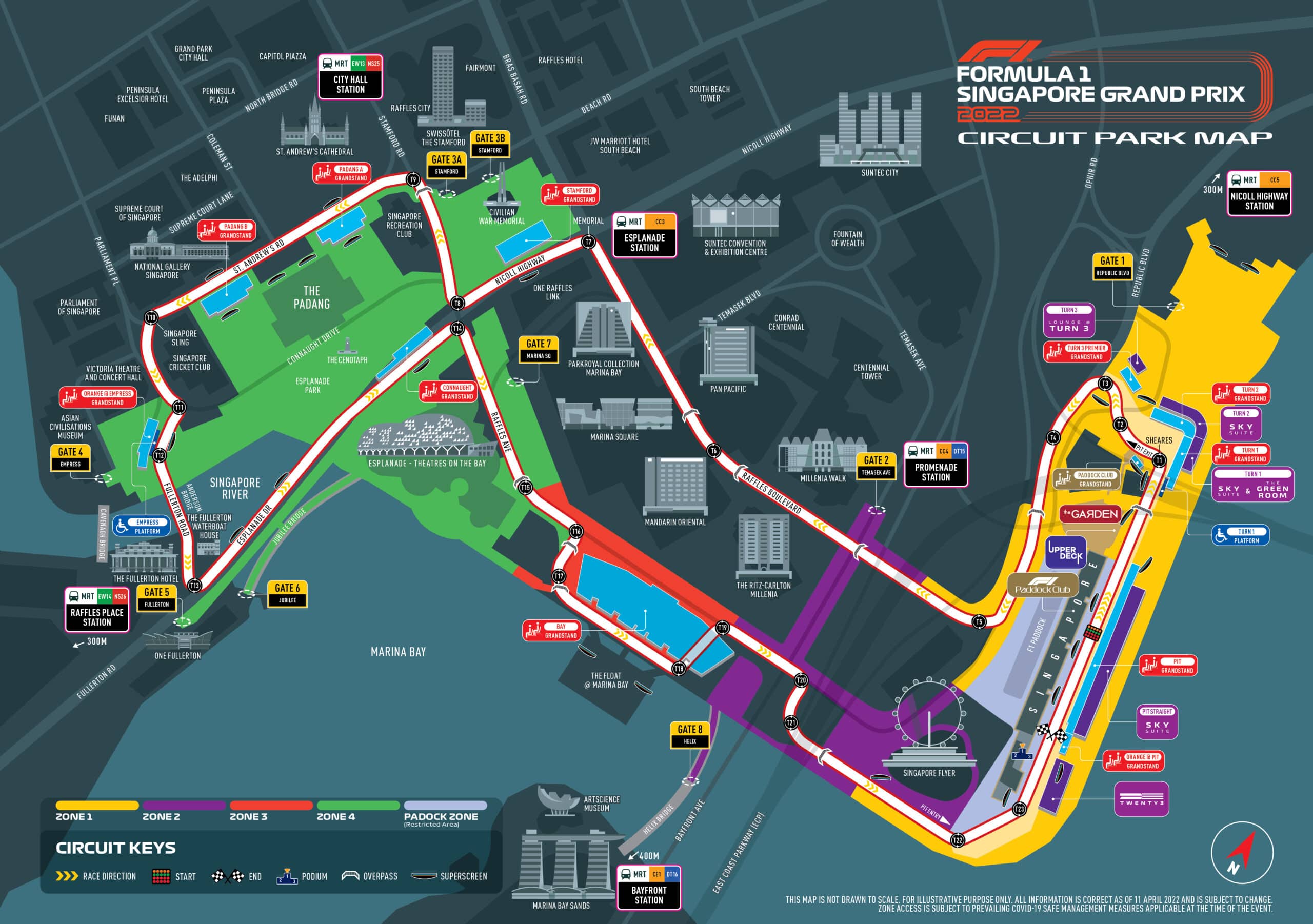 Formula 1 Singapore Grand Prix 2022 Circuit Map Scaled 
