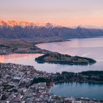 Snowy peaks of Queenstown, New Zealand