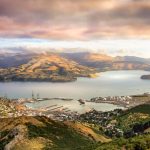 View of Lyttelton near Christchurch, New Zealand