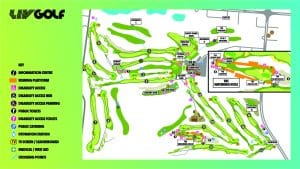 LIV Golf Adelaide 2024 - venue map