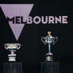 Australian Open Women's and Men's tropies