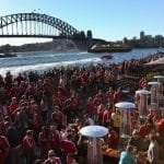 Lions Fans take over the Sydney Opera House in 2013