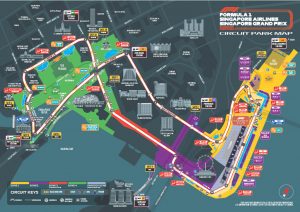 Singapore Grand Prix 2024 - Marina Bay Street Circuit Map