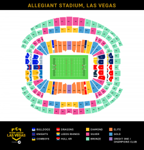 NRL Las Vegas 2026 seating map Allegiant Stadium