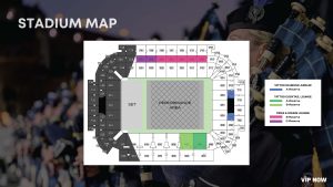 The Royal Edinburgh Military Tattoo Brisbane 2026 - VIP Package seating map - Events Travel