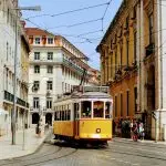 Yellow tram in Lisbon — Events Travel